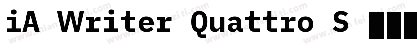 iA Writer Quattro S 字体下载字体转换